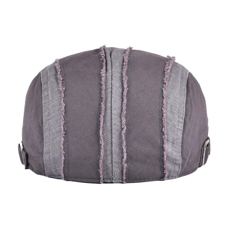 VOBOOM 100% Cotton Distressed Ivy Newsboy Caps Cabbie Gatsby Hat (Grey) - Image 4